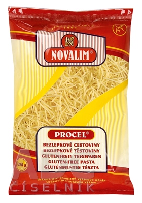 PROCEL - BEZLEPKOVÉ CESTOVINY, NIŤOVKY