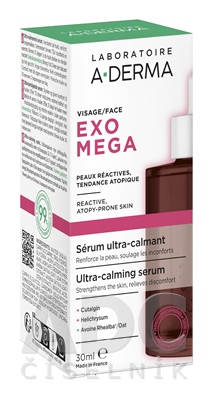 A-DERMA EXOMEGA Ultra upokojujúce sérum