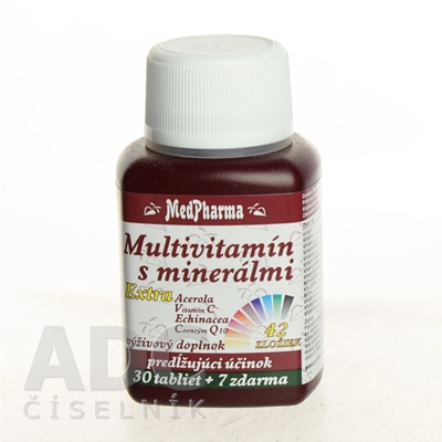 MedPharma MULTIVITAMIN S MINERÁL. EXTRA 42 ZLOŽIEK