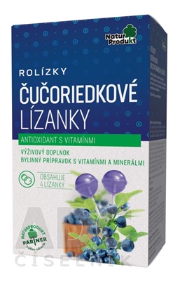 NaturProdukt ROLÍZKY Čučoriedkové Lízanky