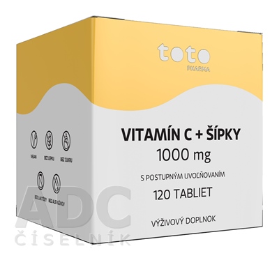 TOTO VITAMÍN C 1000 mg + ŠÍPKY