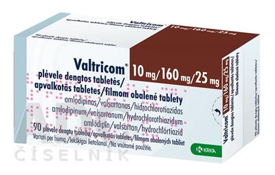 Valtricom 10 mg/160 mg/25 mg