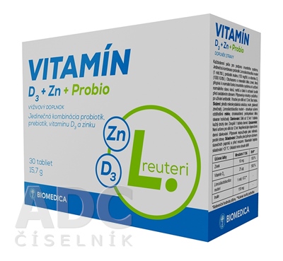 BIOMEDICA Vitamín D3 + Zn + Probio