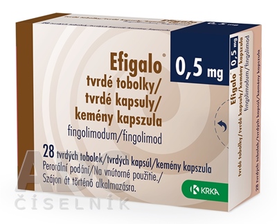 Efigalo 0,5 mg tvrdé kapsuly