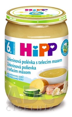 HiPP Polievka BIO Zeleninová s teľacím mäsom