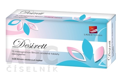 Desirett  75 mikrogramov filmom obalené tablety
