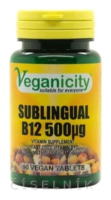 Veganicity Subligual B12 500 µg (Methylcobalamin)