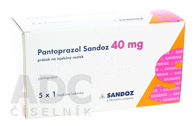 Pantoprazol Sandoz 40 mg prášok na injekčný roztok