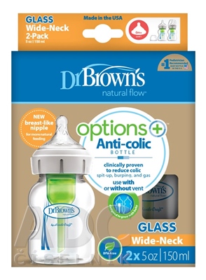 Dr.BROWN´S DOJČENSKÁ FĽAŠA OPTIONS+ 150 ml DUOPACK
