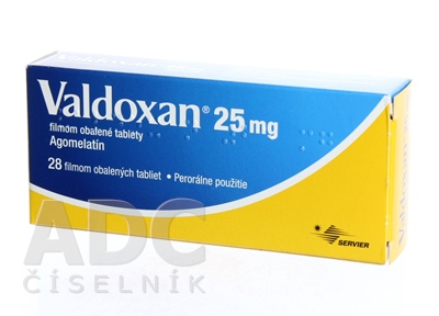 Valdoxan 25 mg filmom obalené tablety
