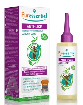 PURESSENTIEL Roztok proti všiam + hrebeň