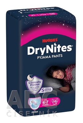HUGGIES DryNites MEDIUM PRE DIEVCATA  (4-7 rokov)