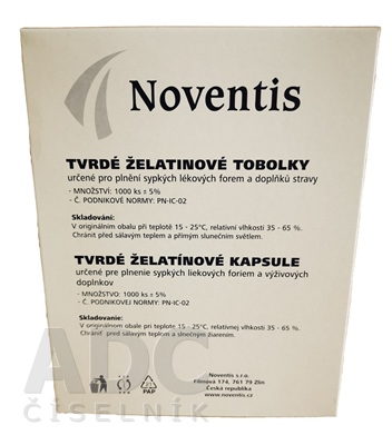 Noventis želatínové kapsuly veľkosť 00 Fagron