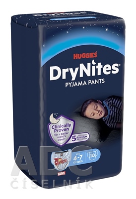 HUGGIES DryNites MEDIUM PRE CHLAPCOV (4-7 rokov)