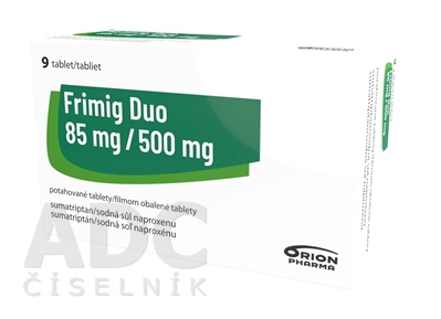 Frimig Duo 85 mg/500 mg filmom obalené tablety