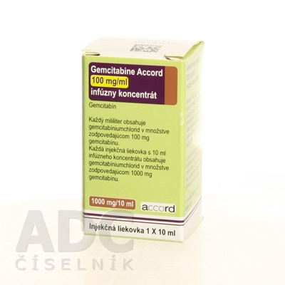 Gemcitabine Accord 100 mg/ml infúzny koncentrát