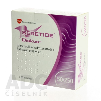 Seretide Diskus 50 mikrogramov/250 mikrogramov