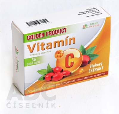 GOLDEN PRODUCT Vitamín C 500 mg + šípkový extrakt
