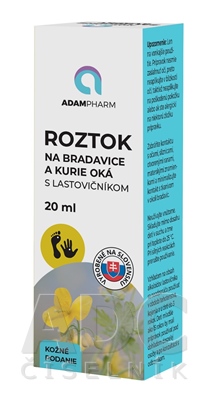 ADAMPharm ROZTOK NA BRADAVICE A KURIE OKÁ