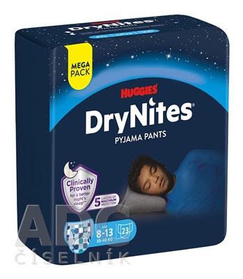 HUGGIES DryNites L pre chlapcov (8-13 rokov) MEGA