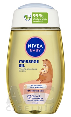 NIVEA BABY Upokojujúci masážny olej