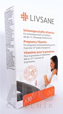 LIVSANE Vitamíny pre tehotné a dojčiace matky