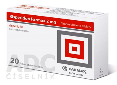 Risperidon Farmax 2 mg filmom obalené tablety