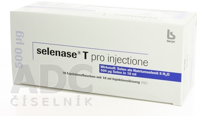 selenase inj. roztok 500 µg, inj. roztok 50 µg/ml