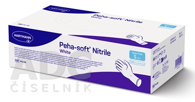 Peha-soft nitrile white S vyšetrovacie rukavice