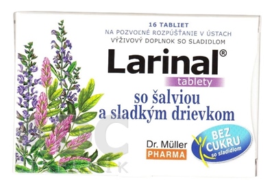 Dr. Müller LARINAL so šalviou a sladkým drievkom