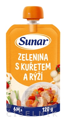 Sunar príkrm ZELENINA S KURACÍM MÄSOM A RYŽOU