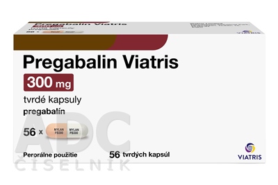 Pregabalin Viatris 300 mg tvrdé kapsuly