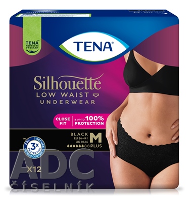 TENA Silhouette Plus Low Waist Black M