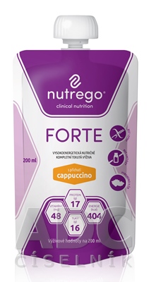Nutrego FORTE s príchuťou cappuccino