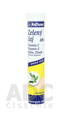 MedPharma ZELENÝ ČAJ 100 MG + Vit. E, C + Se + Zn
