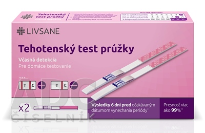 LIVSANE Tehotenský test prúžky