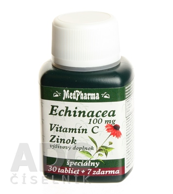 MedPharma ECHINACEA 100MG, VITAMÍN C, ZINOK