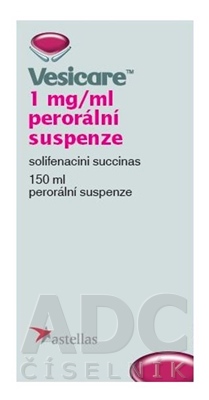 Vesicare 1 mg/ml perorálna suspenzia
