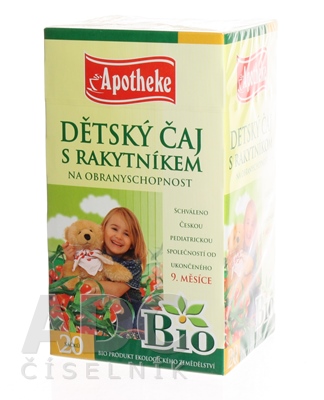 APOTHEKE BIO SELECTION DETSKÝ ČAJ S RAKYTNÍKOM