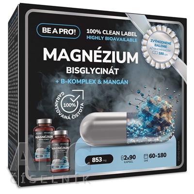 BE A PRO! MAGNÉZIUM BISGLYCINÁT + B-komplex&Mangán