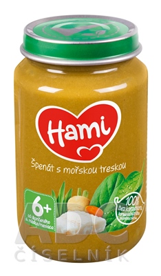 Hami príkrm Špenát s morskou treskou
