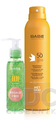 BABÉ SLNKO Opaľovací sprej + Aloe vera gél