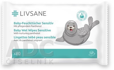 LIVSANE Detské vlhčené obrúsky