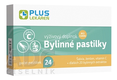 PLUS LEKÁREŇ Bylinné pastilky Bez cukru