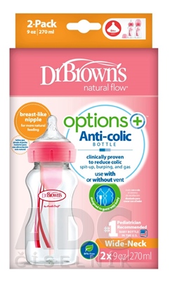 Dr.BROWN´S DOJČENSKÁ FĽAŠA OPTIONS+ 270 ml DUOPACK