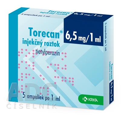 Torecan injekčný roztok 6,5 mg/1 ml