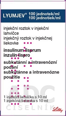 Lyumjev 100 jednotiek/ml v injekčnej liekovke