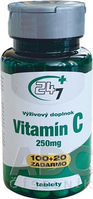 24/7 Plus Vitamín C 250 mg
