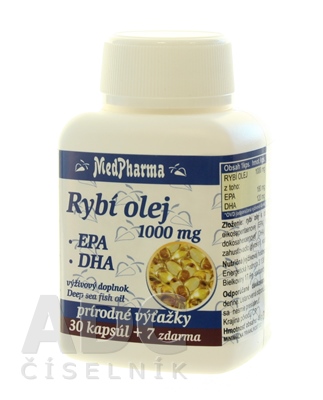 MedPharma RYBI OLEJ 1000 mg - EPA, DHA