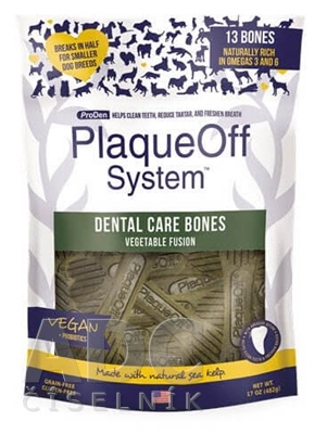 ProDen PlaqueOff Dental Care Bones Vegetable